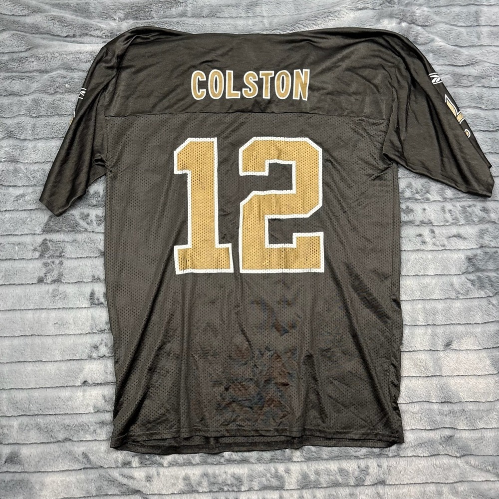 Reebok New Orleans Saints Marques Colston 12 Jersey Mens Large Black 7075A 09